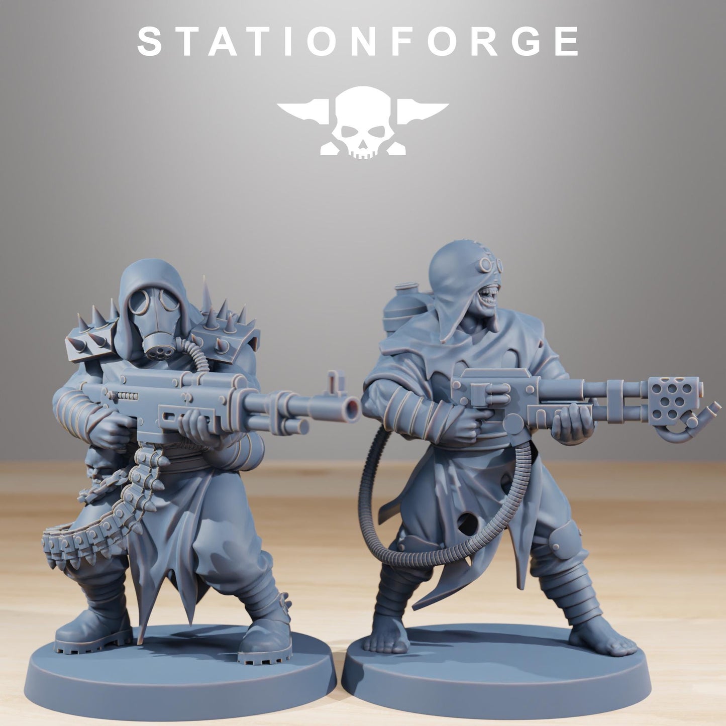 Station Forge Corrupted Guard Nomads Team Proxy 28mm minitures Tabletop RPG Wargaming