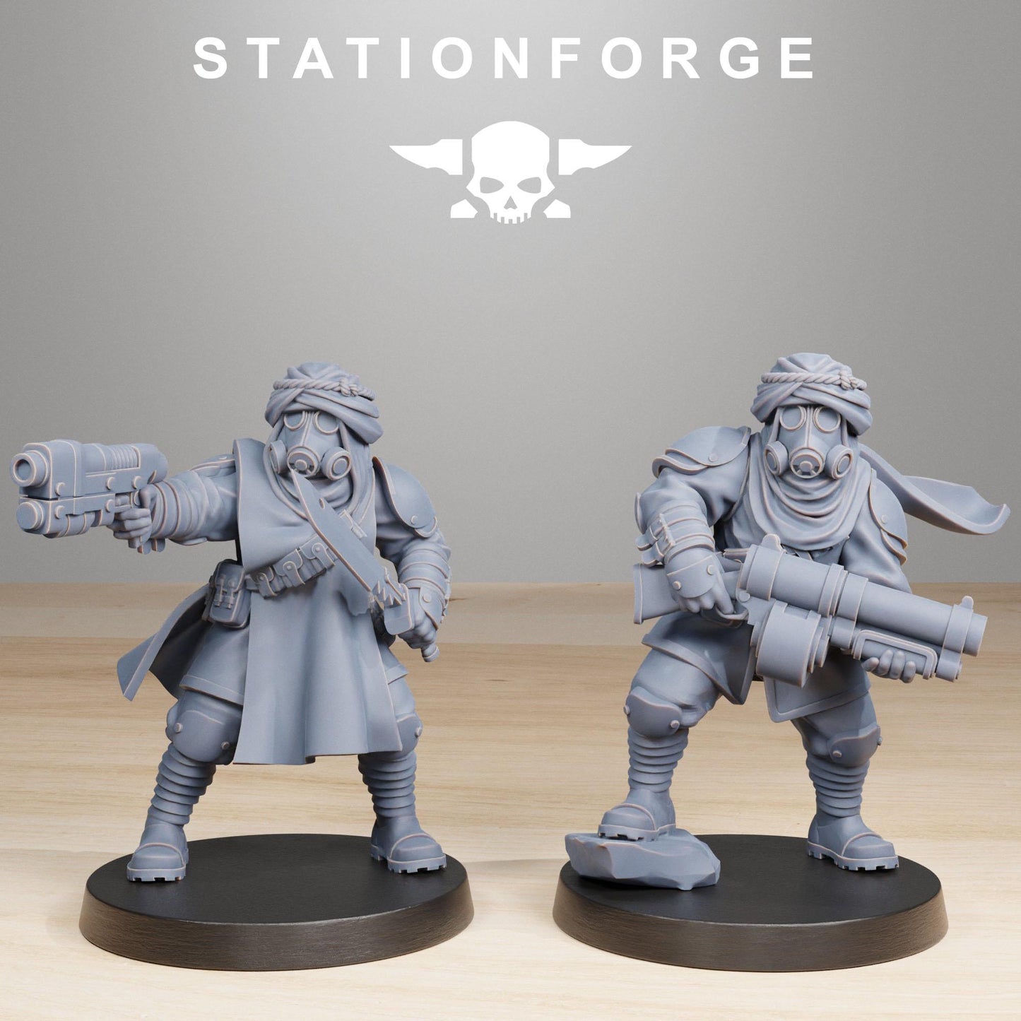 Station Forge GrimGuard Scorchers 3d printed proxie Wargames