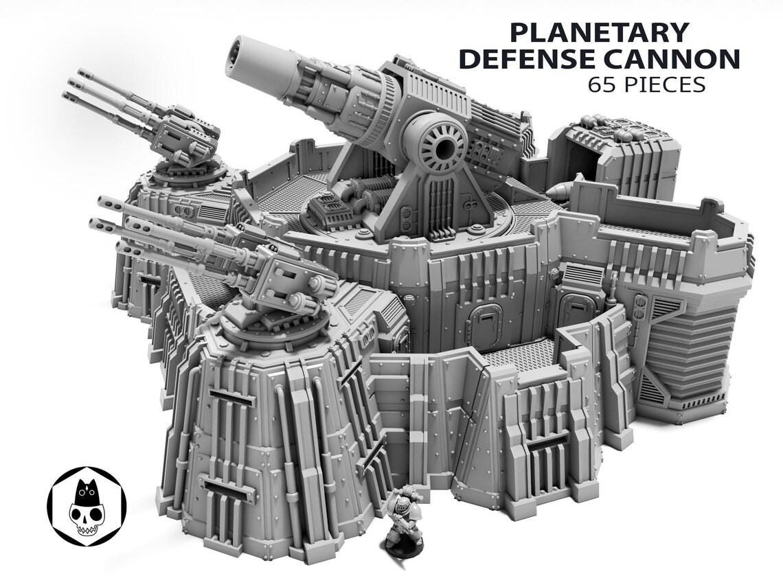 Planetary Defense Cannon Sci fi Structure Scenery Terrain 28/32mm RPG Wargaming custom weapon choice now available