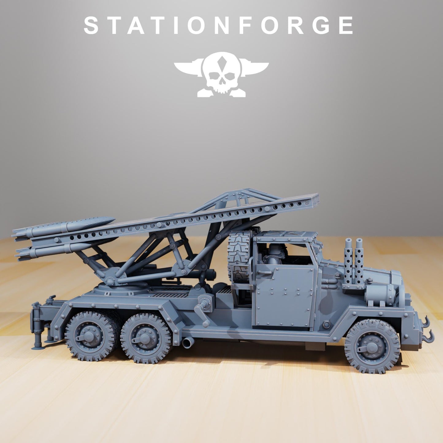 Station Forge GrimGuard SF-31J Artillery Truck 3d printed proxie Wargames