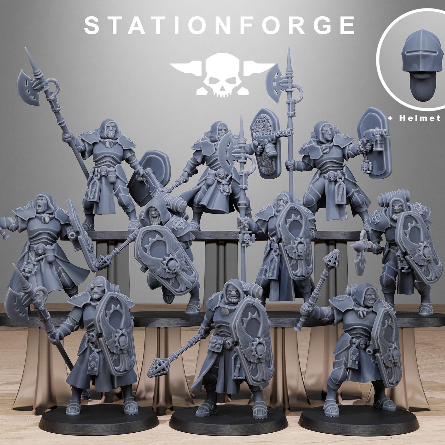 Station ForgeVodalites_Purifiers 3d printed proxie Wargames