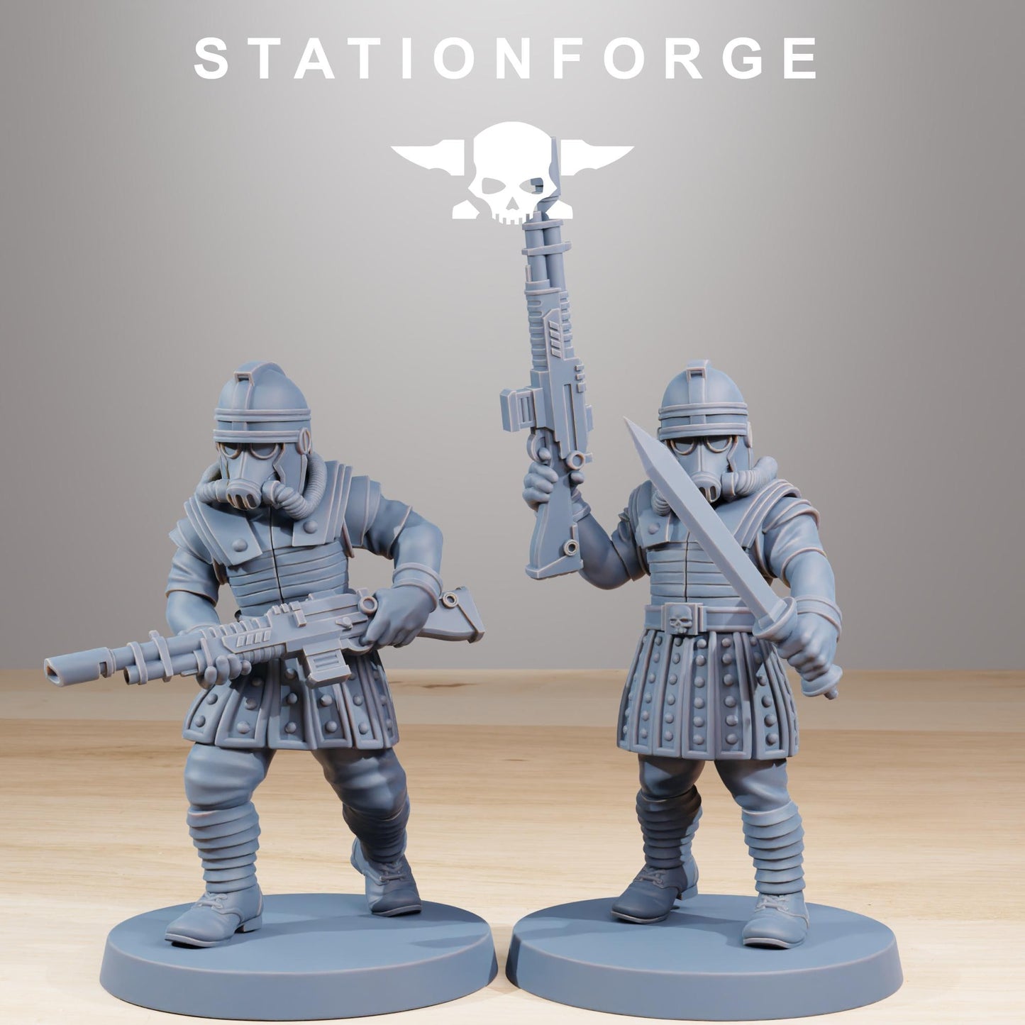 Station Forge GrimGuard Vexillatio 3d printed proxie Wargames Minitures