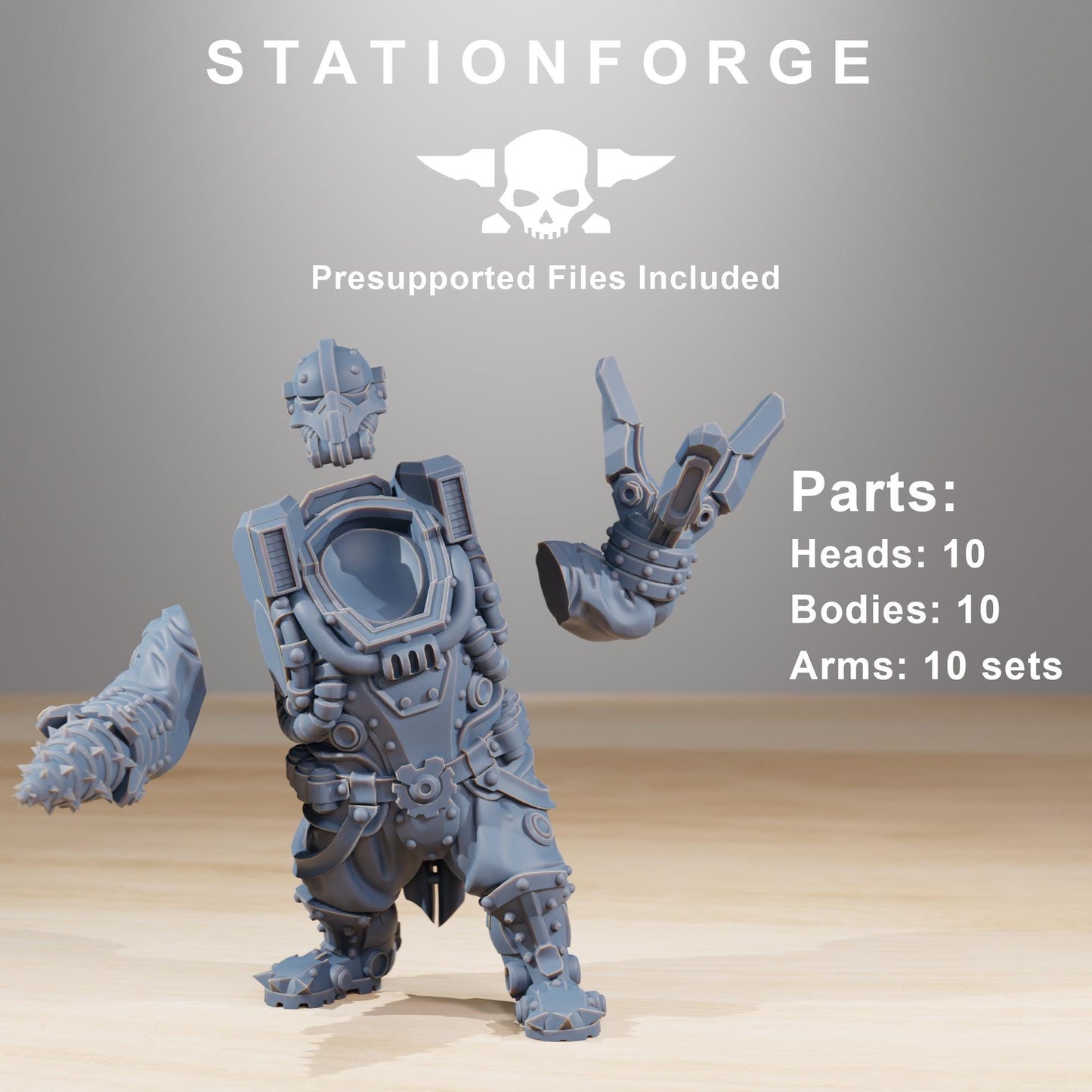 Station Forge Frontliners Heavy Support Proxy minitures Tabletop RPG Wargaming