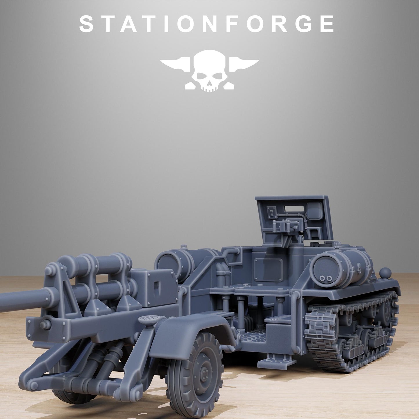 Station Forge GrimGuard Tankette 3d printed proxie Wargames