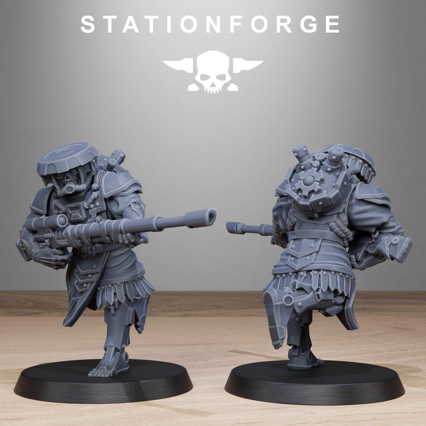 Station Forge Scavenger Snipers 3d printed proxie Wargames Minitures