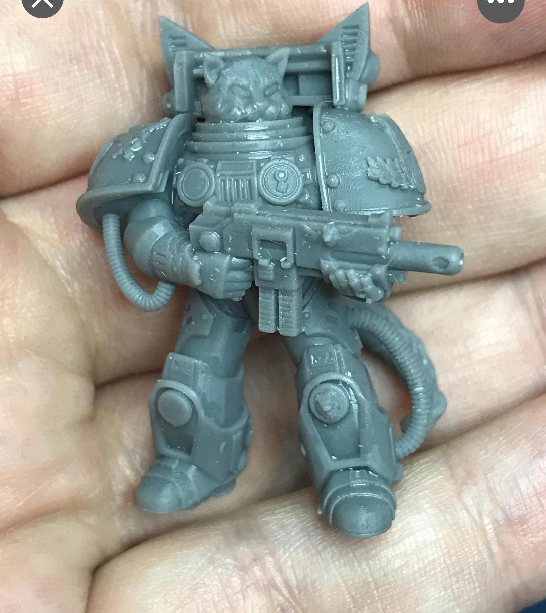 Space Marine Pussy Cat Proxy minitures Tabletop RPG Wargaming