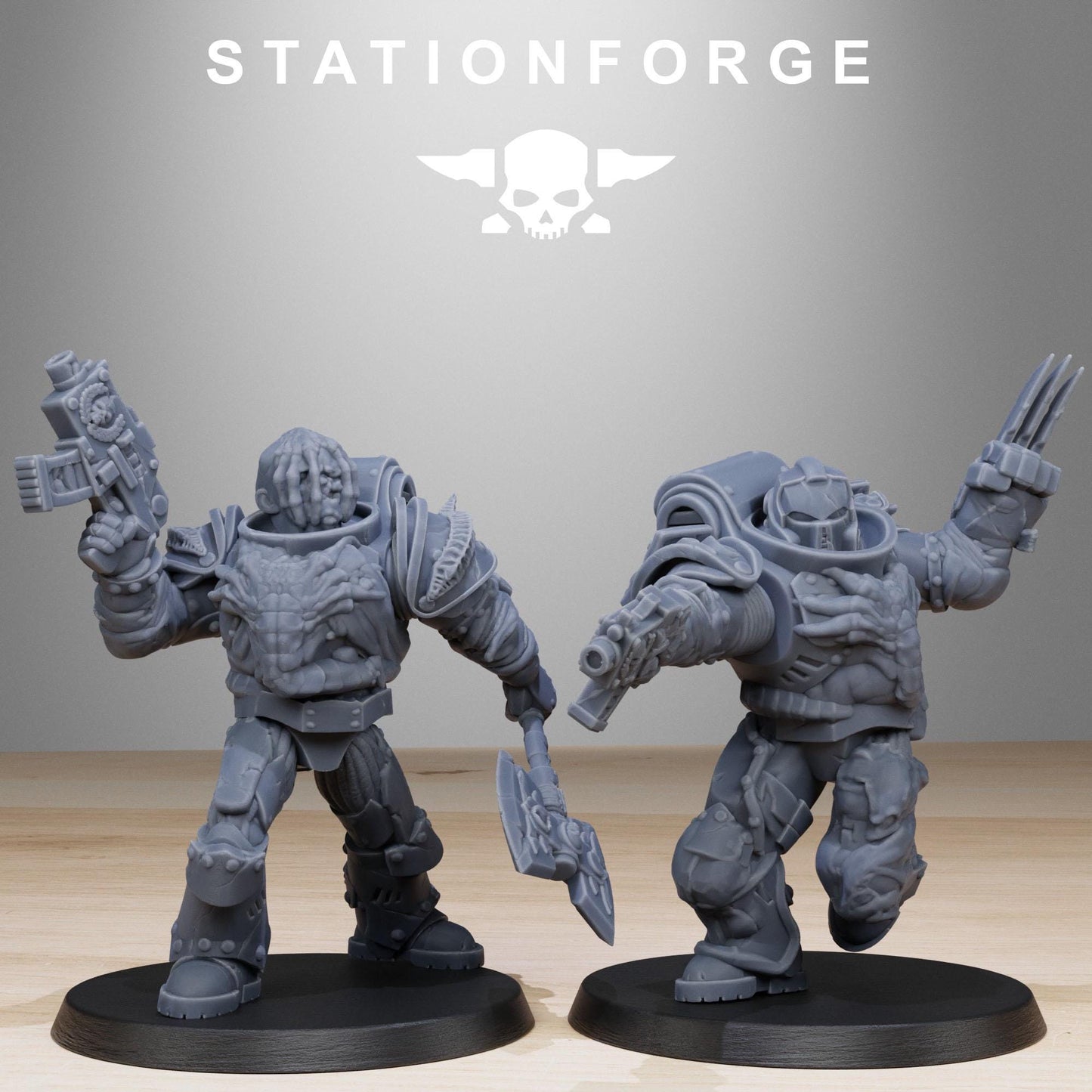 Station Forge Corrupted_Socratis_Infantry Team Proxy minitures Tabletop RPG Wargaming