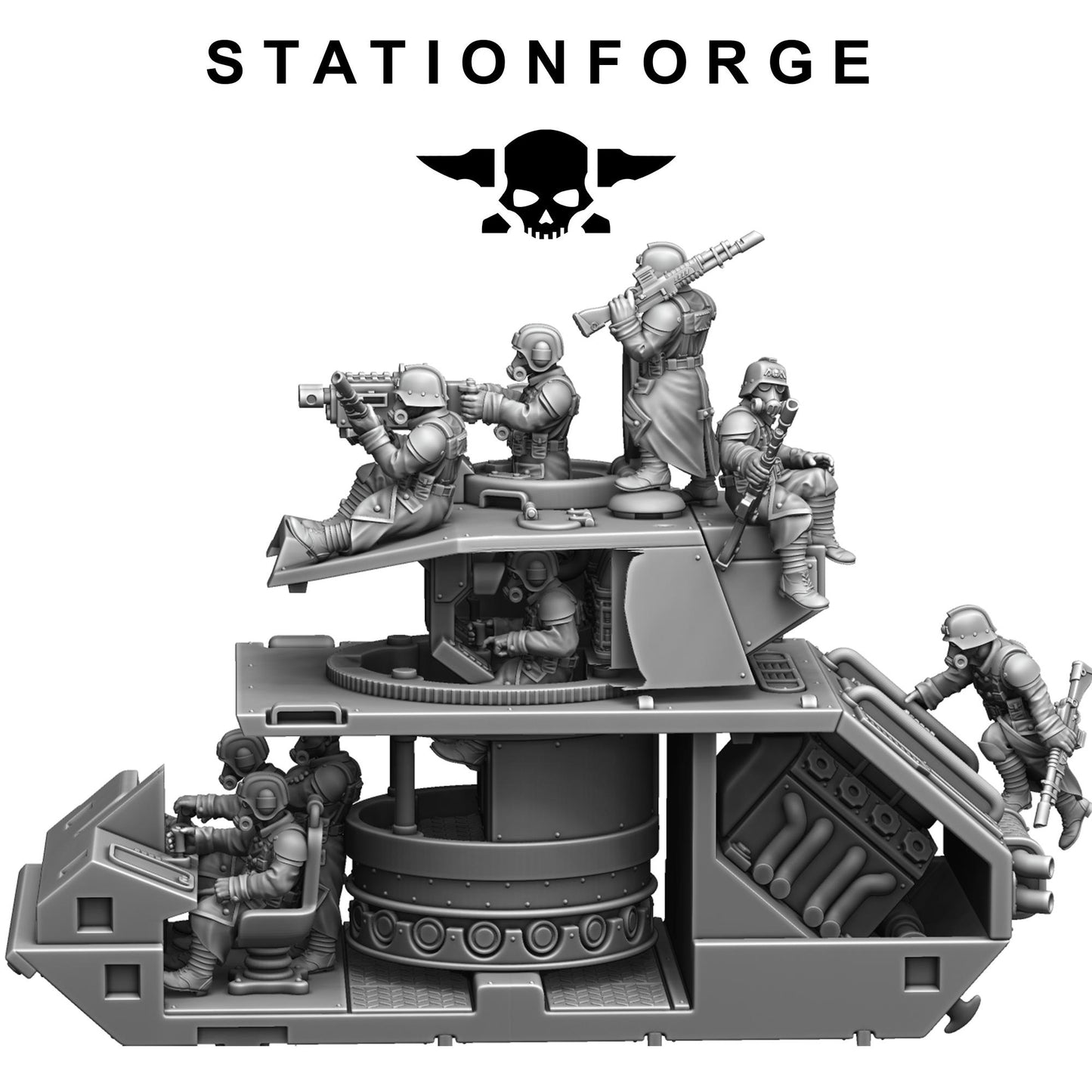 Station Forge GrimGuard Battle Tank 2.0 3d printed proxie Wargames