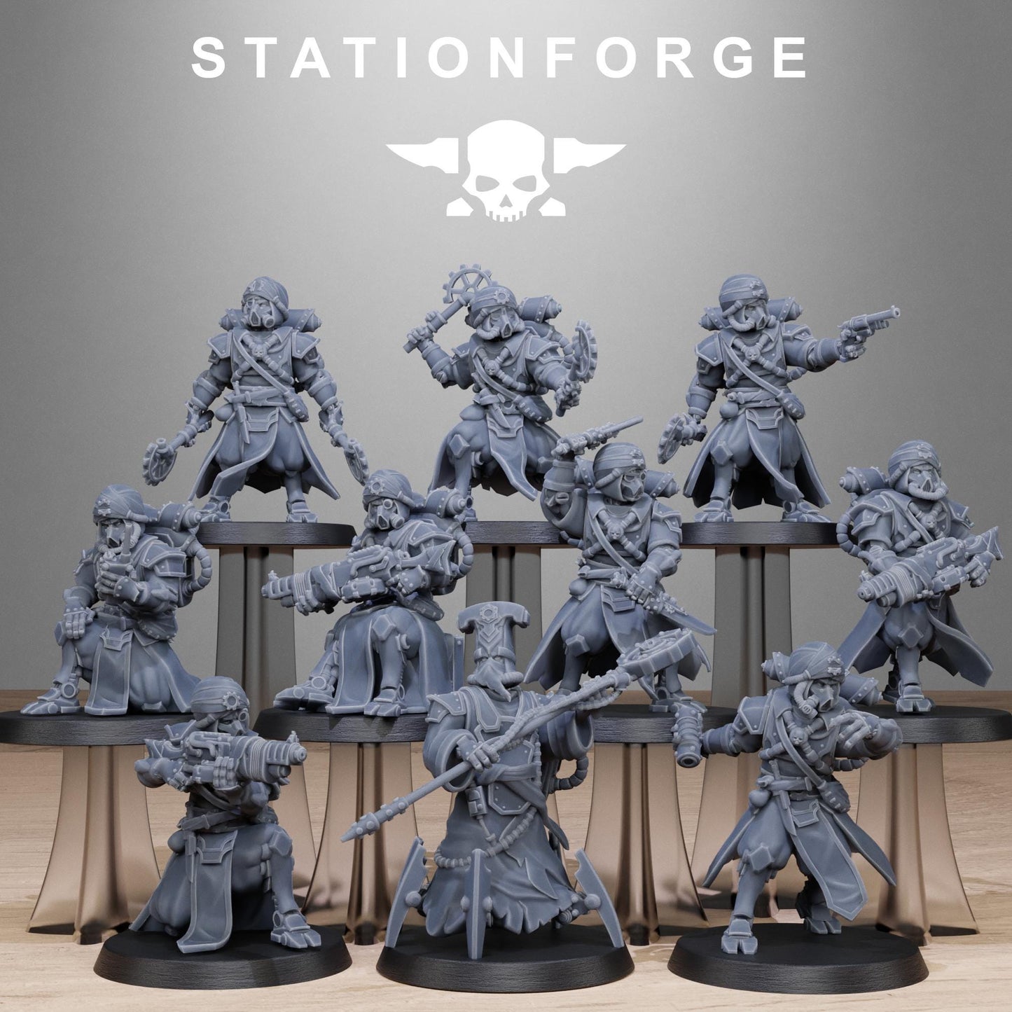 Station Forge Scavenger_Scorchers Proxy minitures Tabletop RPG Wargaming