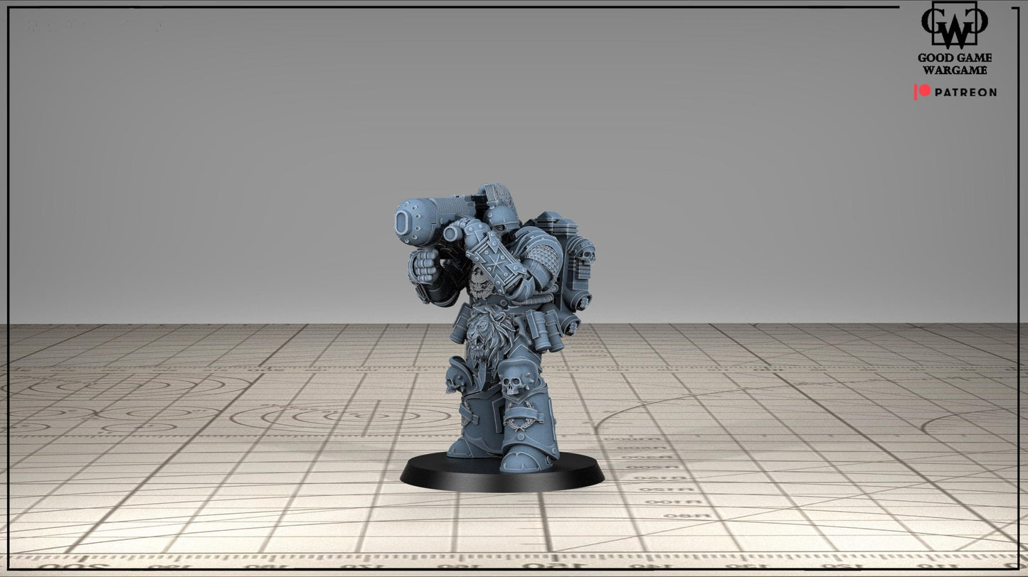 Tonantis Warrior HSQ 1 Thunder Warriors SQ Melee Unit by GGW (5 figures supplied) prebuilt