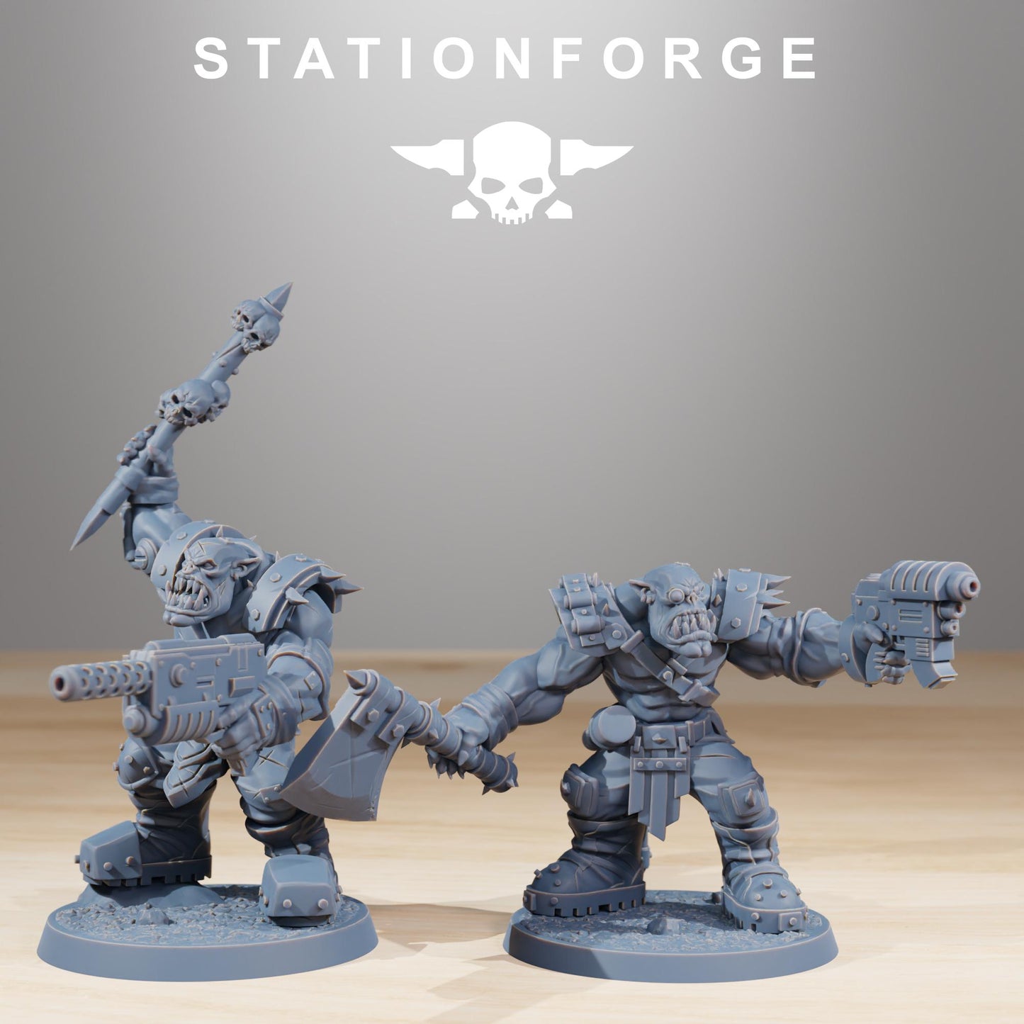 Station Forge Orkaz Infantry 3d printed proxie Wargames minitures rpg