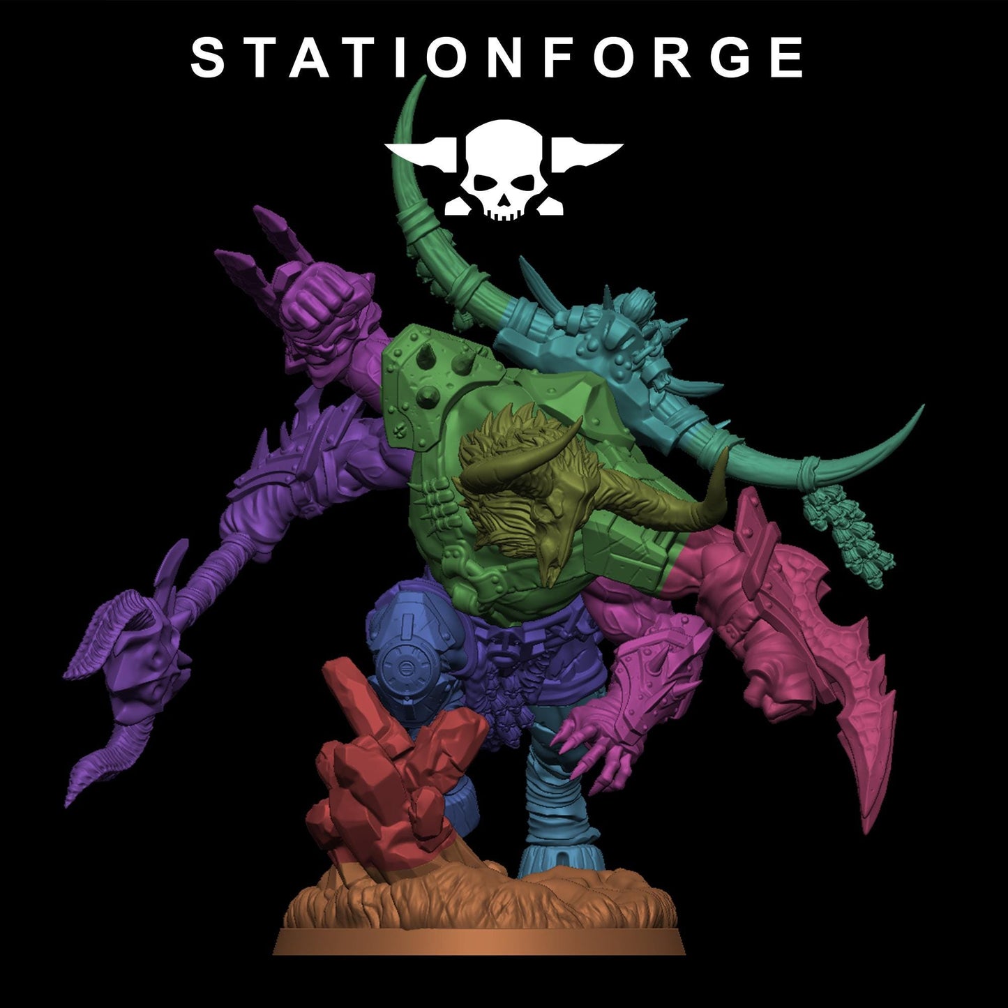 Station Forge Corrupted Beasts Leader Proxy minitures Tabletop RPG Wargaming