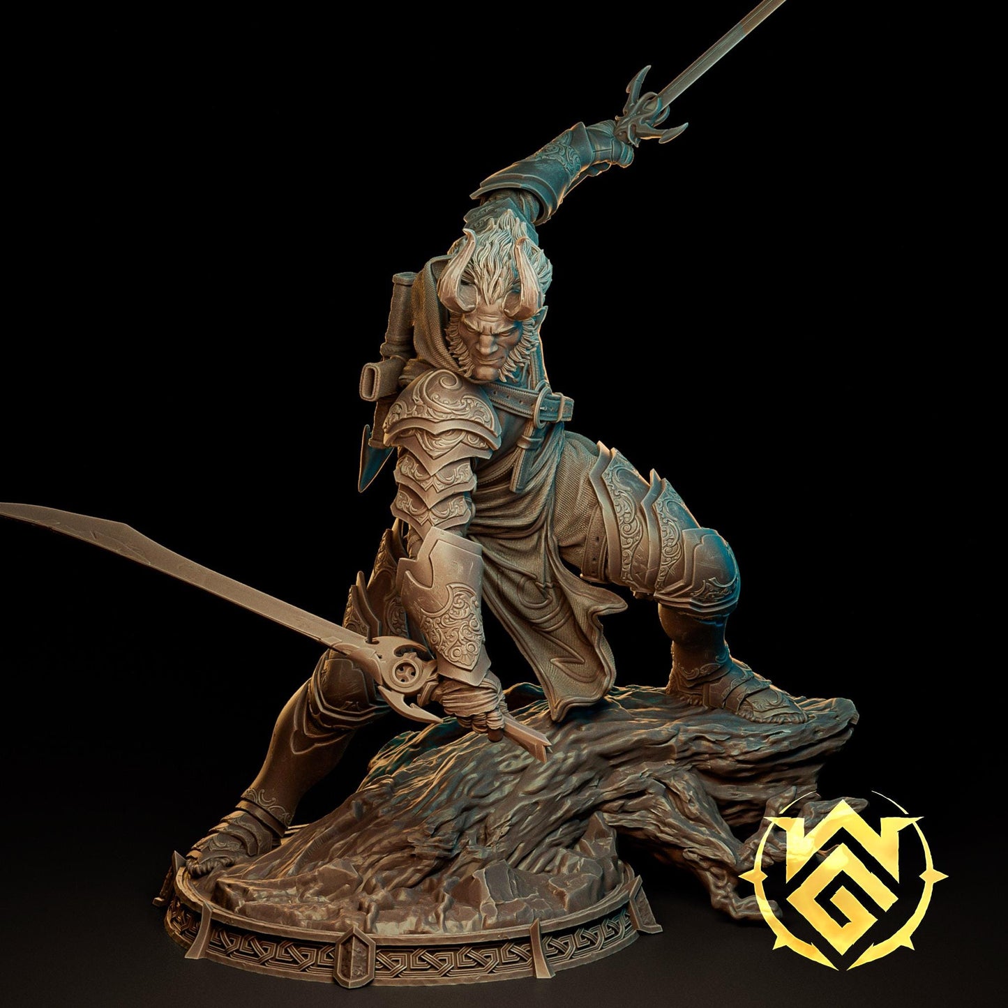 The Sword Mage designed by The Witchguild comes with base
