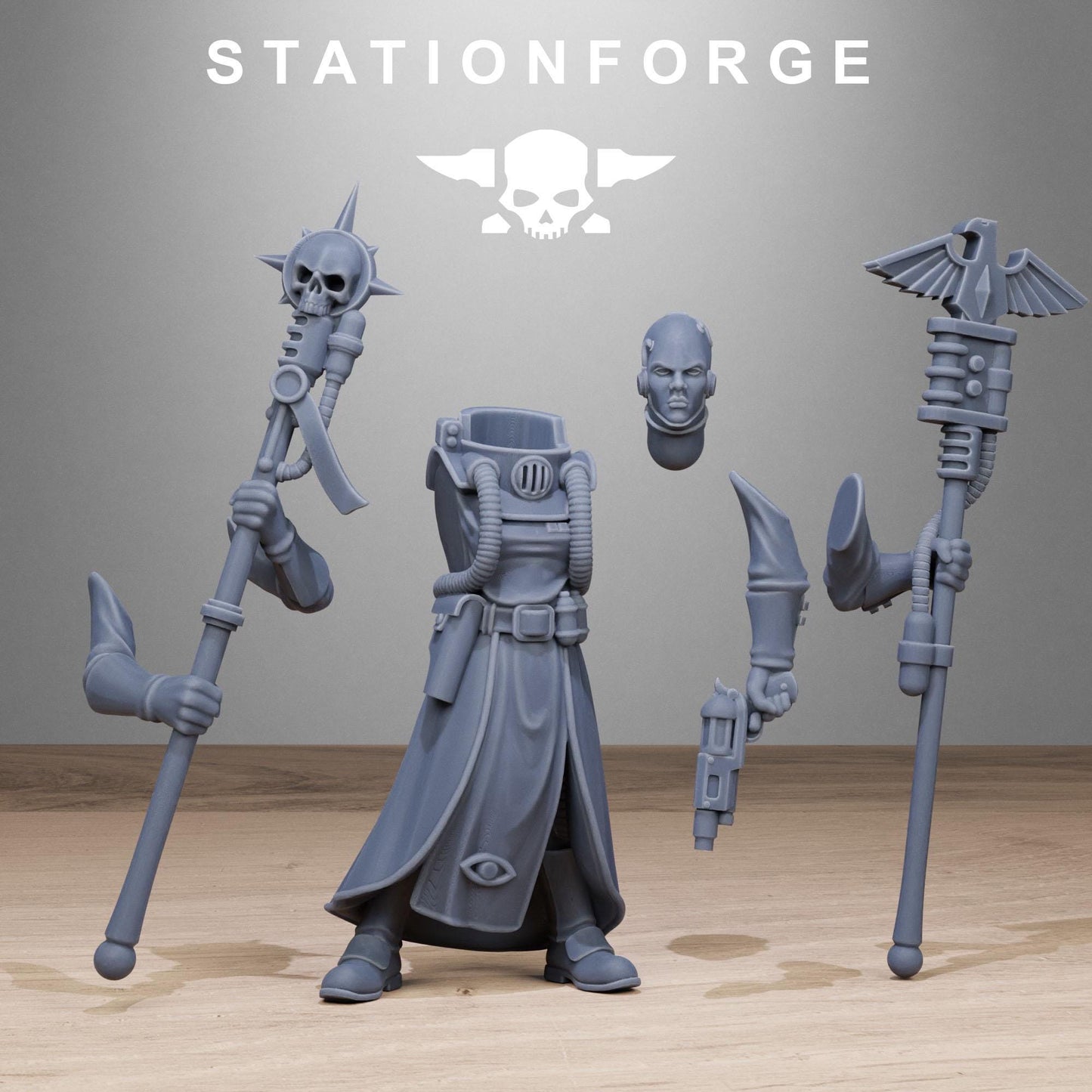 Station Forge Grimcorp Seers 3d printed proxie Wargames New Faction