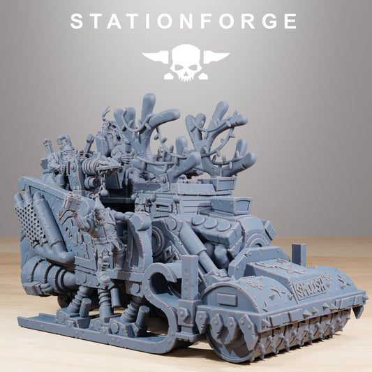 Station forge Orkaz Festivator Proxy minitures Tabletop RPG Wargaming 130mm base all in