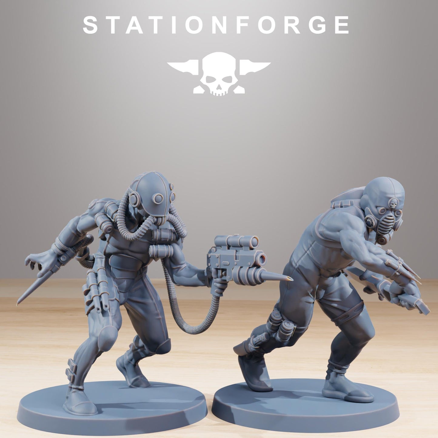 Station Forge GrimCorp Bounty Hunters 3d printed proxie Wargames