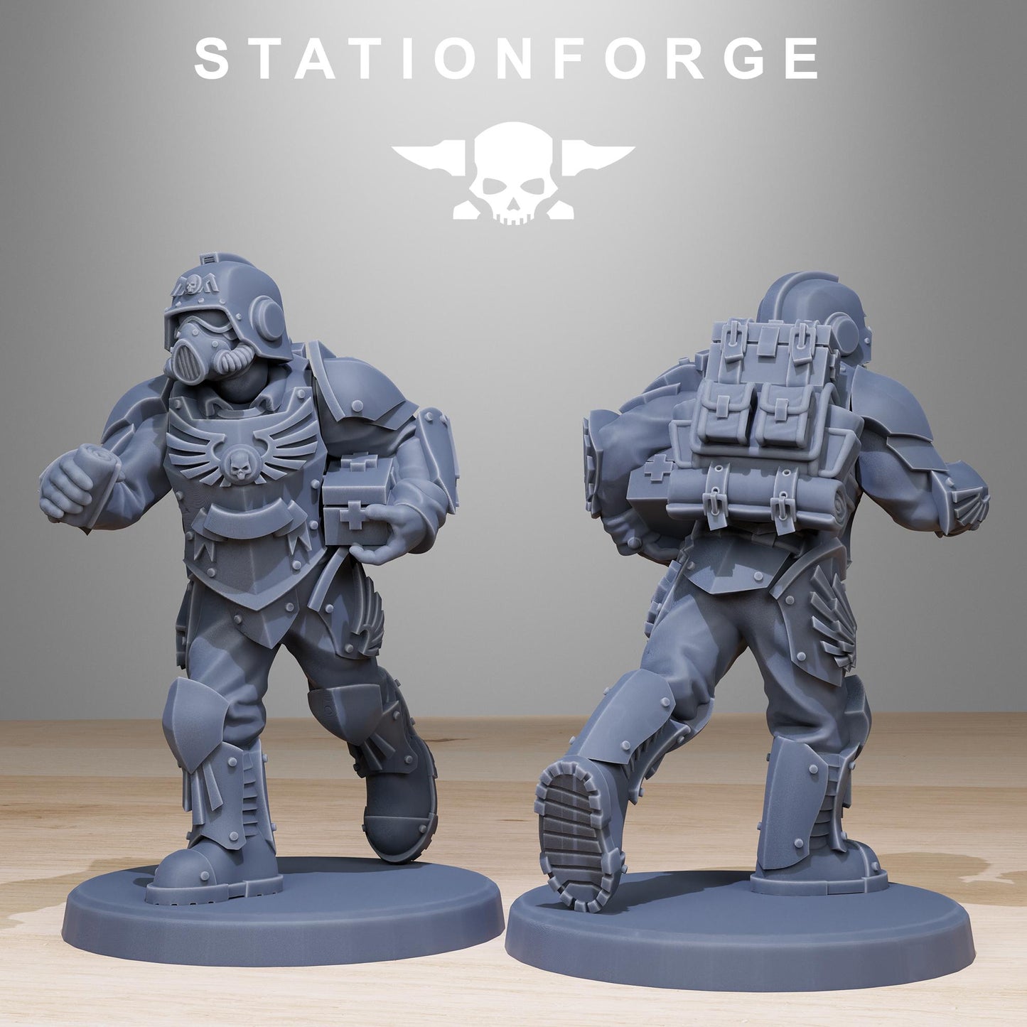 Station Forge GrimGuard_Elites 3d printed proxie Wargames