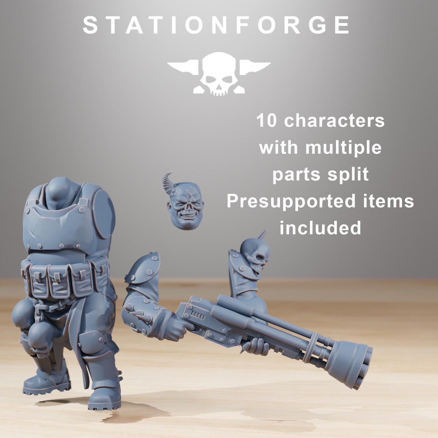Station Forge Corrupted Guard Nomads Team Proxy 28mm minitures Tabletop RPG Wargaming