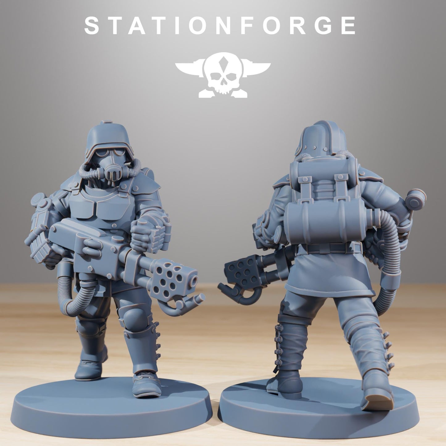 Station Forge Grimguard Commandos 3d printed proxie Wargames