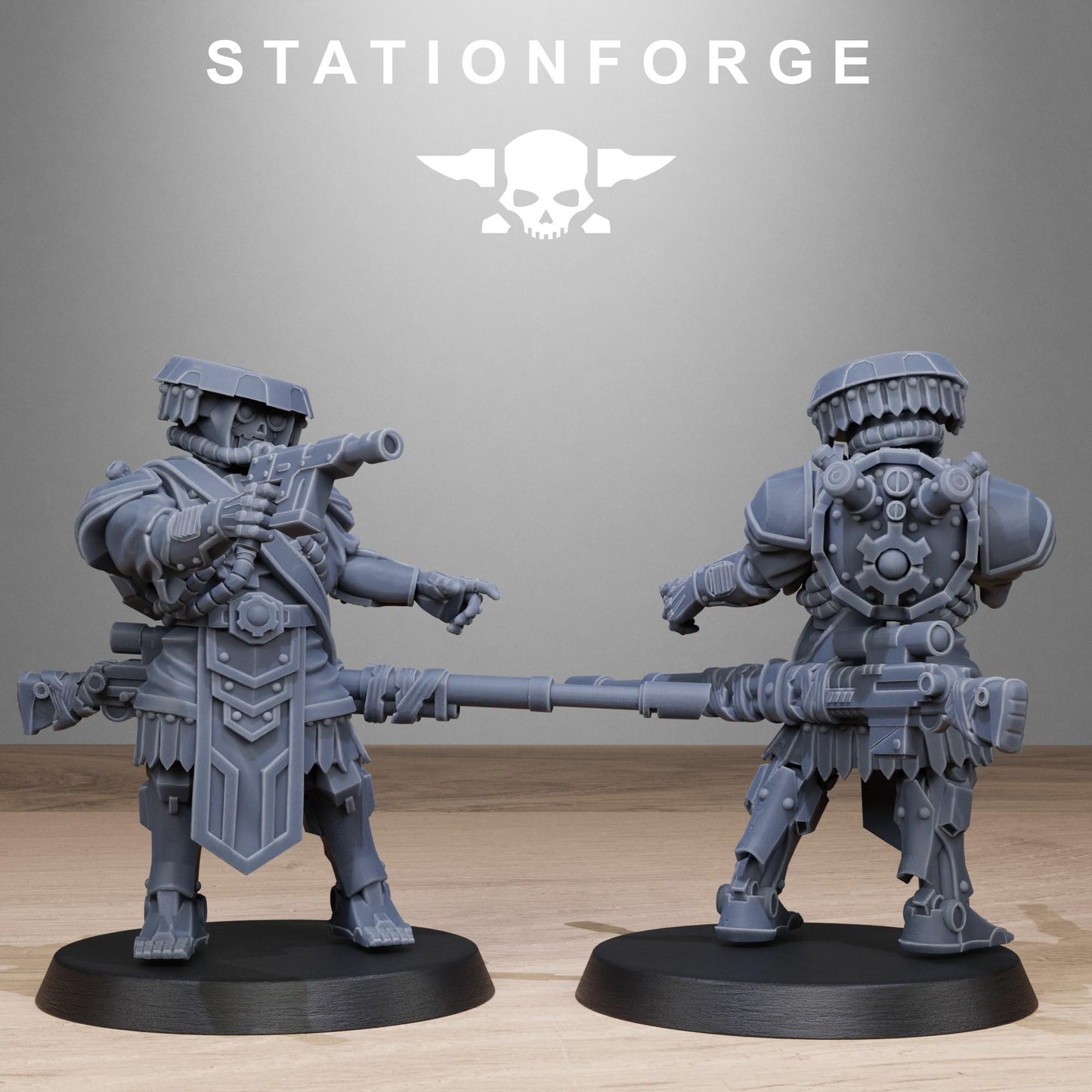 Station Forge Scavenger Snipers 3d printed proxie Wargames Minitures