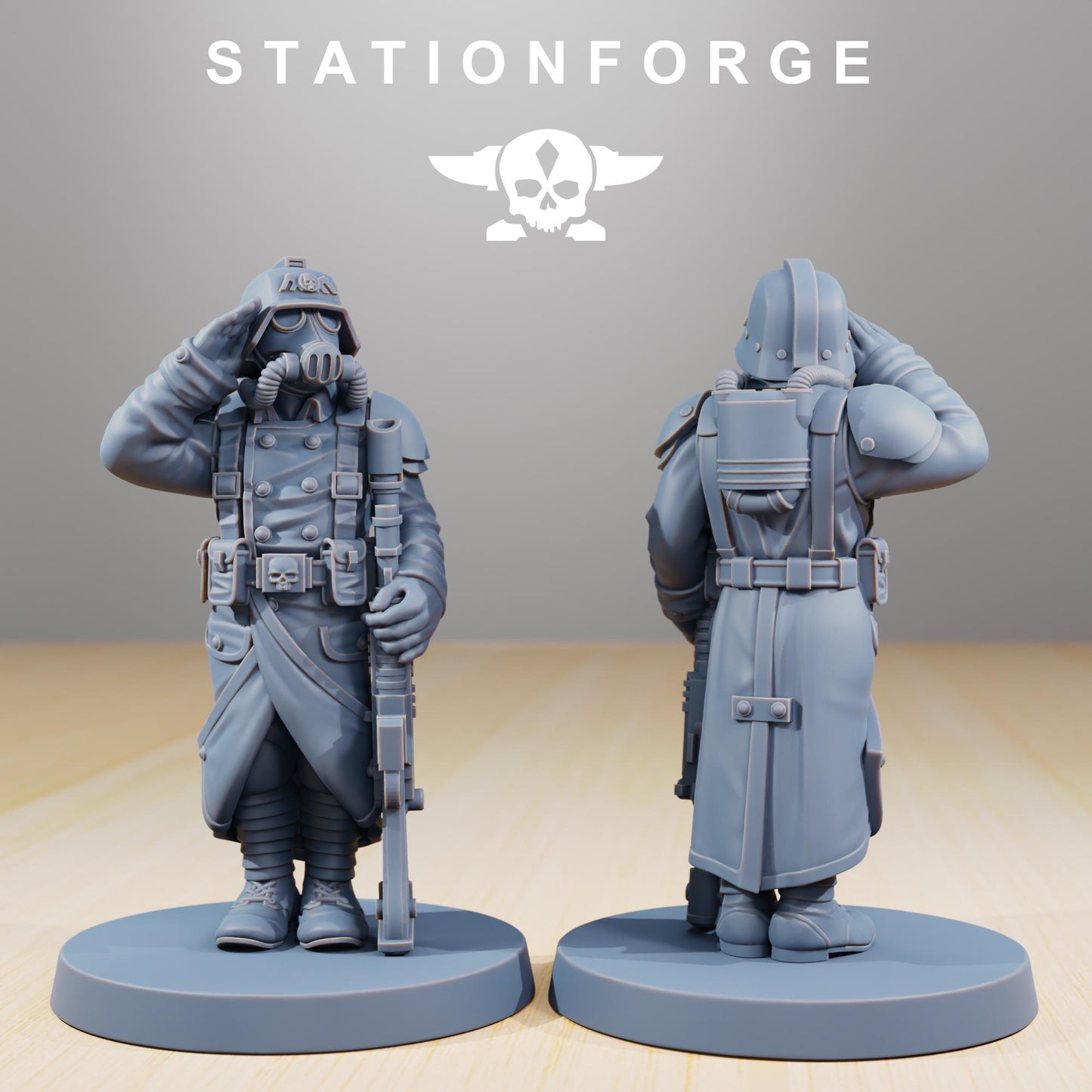 Station Forge Grimguard Marching Poses 3d printed proxie Wargames