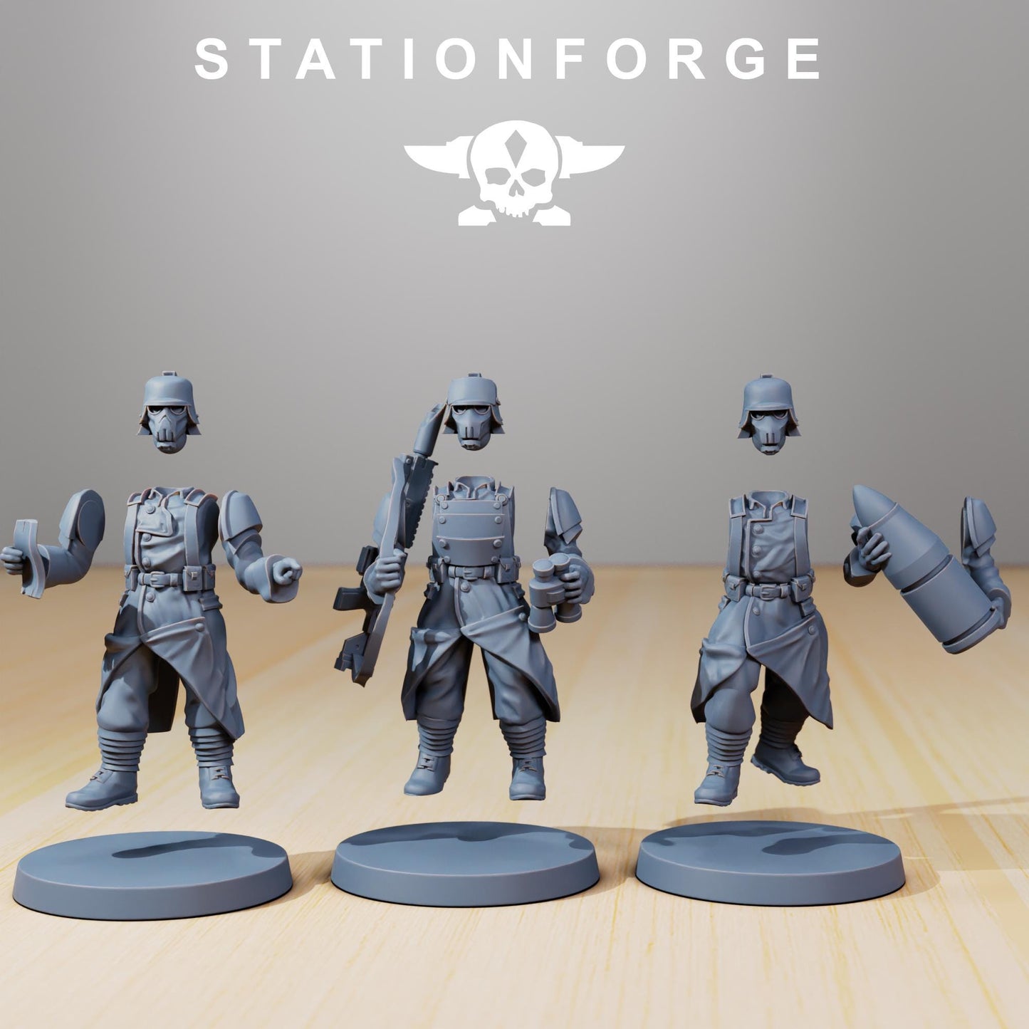 Station Forge GrimGuard Artillery 3d printed proxie Wargames