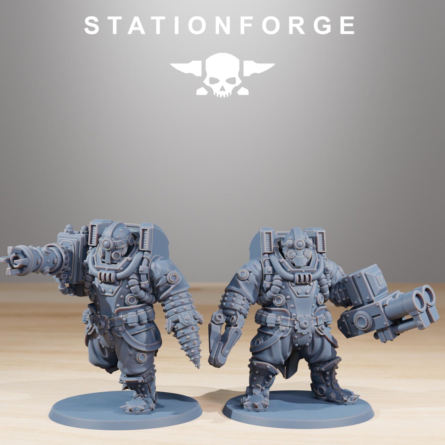 Station Forge Frontliners Heavy Support Proxy minitures Tabletop RPG Wargaming