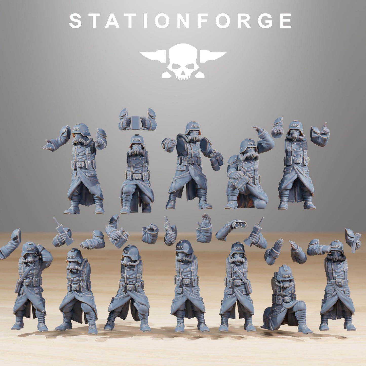 Station Forge GrimGuard Battle Weapons 3d printed proxie Wargames