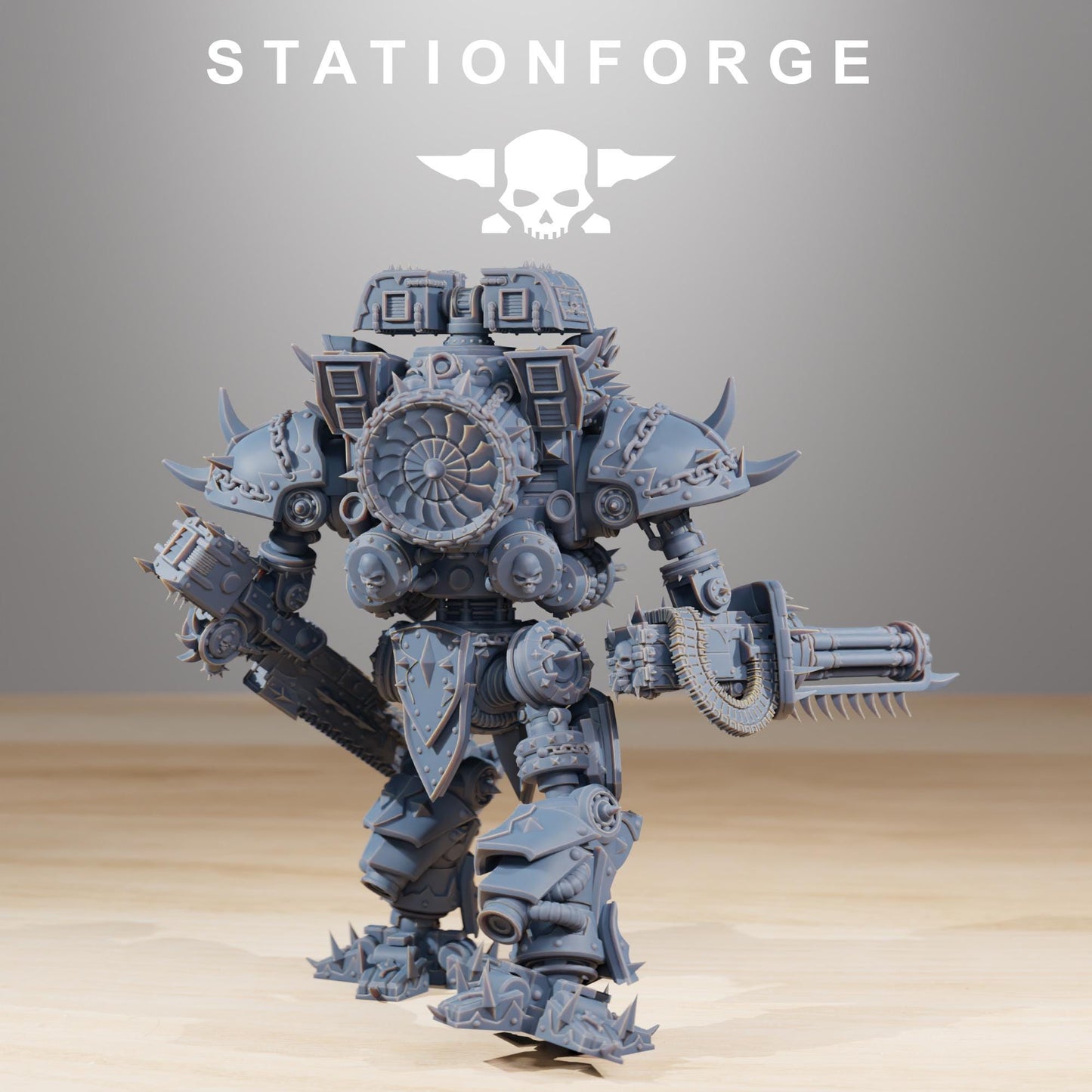 Station Forge Pythonicus Defender Mk2 big boy printed in resin and sent in parts