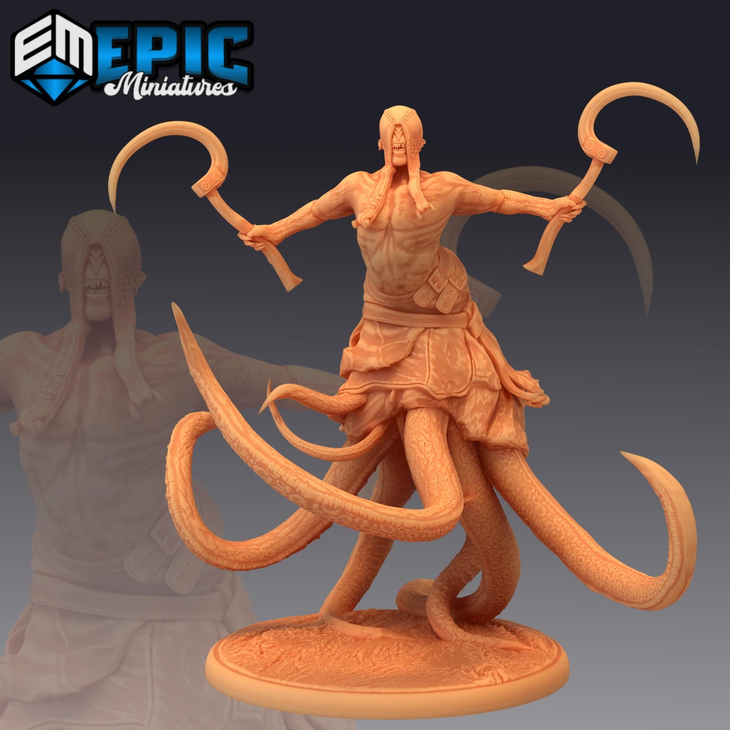 Fear Reaper Designed by epic Minitures Proxy minitures 50mm baseTabletop RPG Wargaming printed in one part