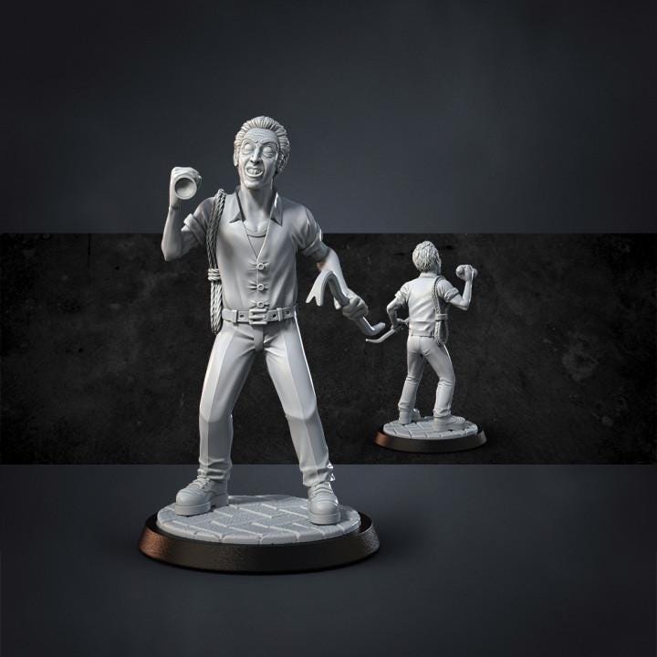 Miniatures for Horror Games Set 1 dnd approx 35mm high Abs resin