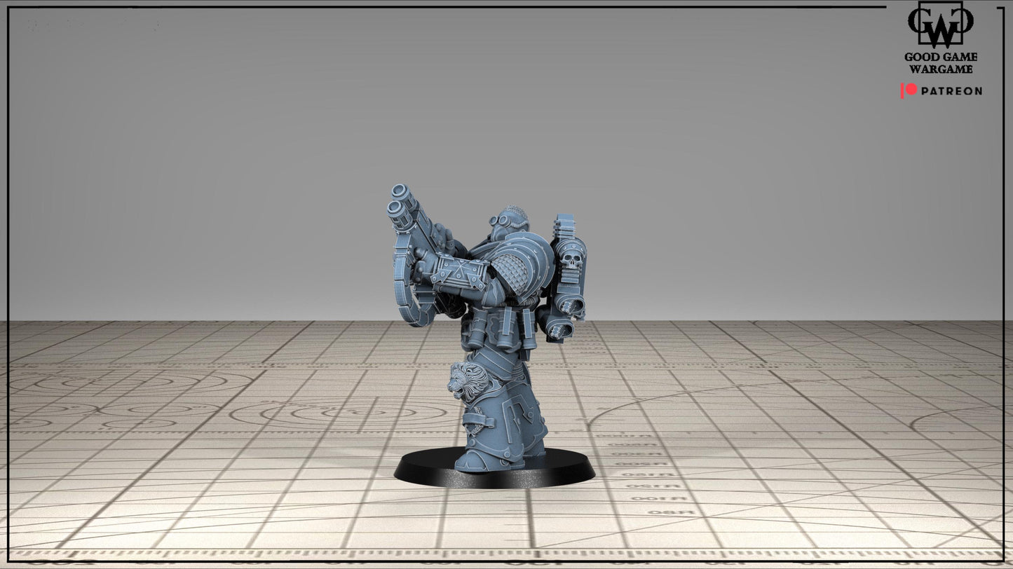Tonantis Warrior HSQ 1 Thunder Warriors SQ Melee Unit by GGW (5 figures supplied) prebuilt