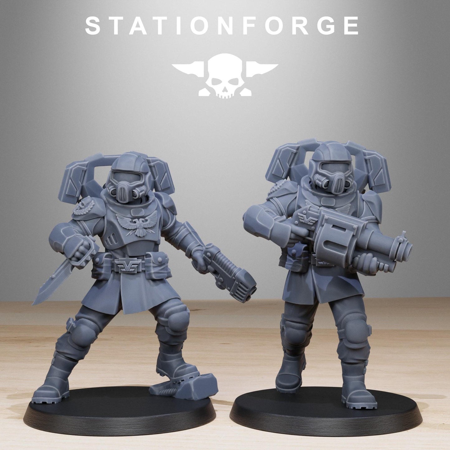 Station Forge Vaskar_Jump_Squad Proxy minitures Tabletop RPG Wargaming