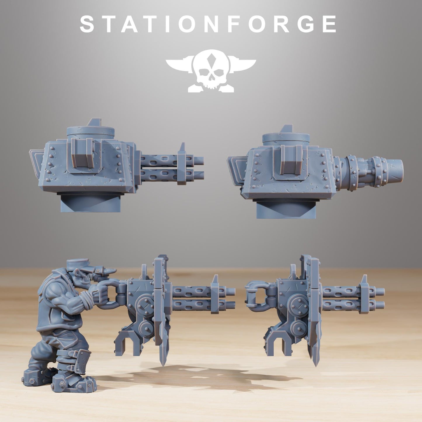Station forge Orkaz Run Rolla (BIG BOY) Proxy minitures Tabletop RPG Wargaming 130mm base
