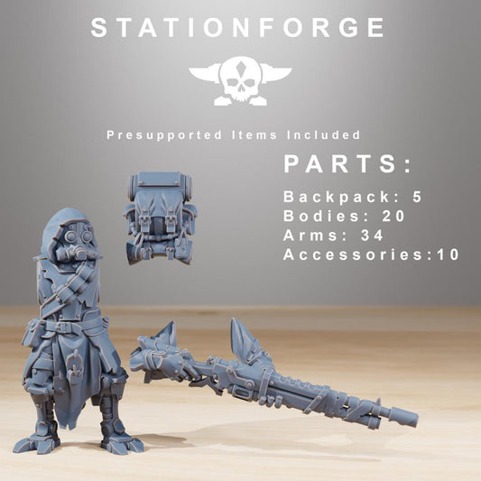 Station Forge Scavenger Rangers Builder Kit Proxy minitures Tabletop RPG Wargaming