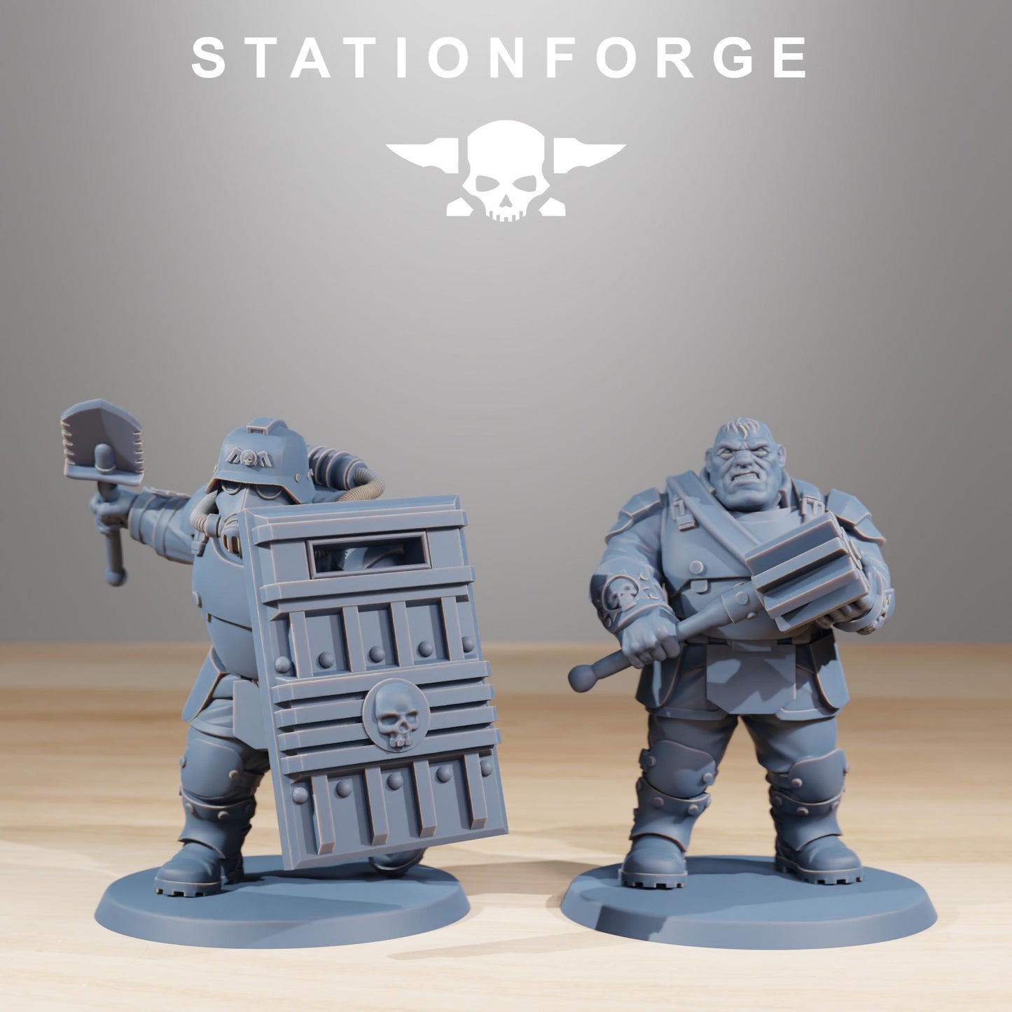 Station Forge GrimGuard GrimGuard Mutants 3d printed proxie Wargames