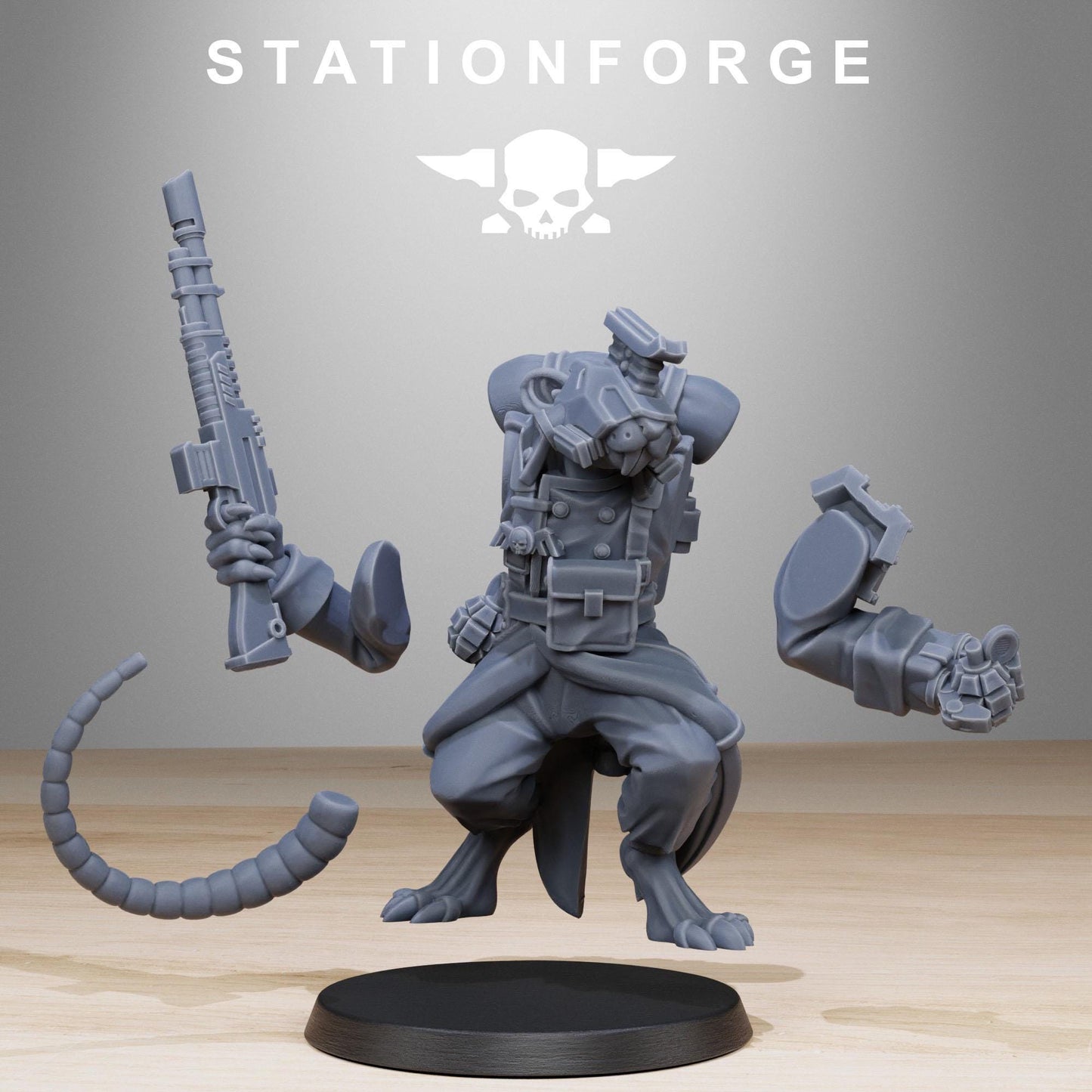 Station Forge GrimGuard Raticus 3d printed proxie Wargames