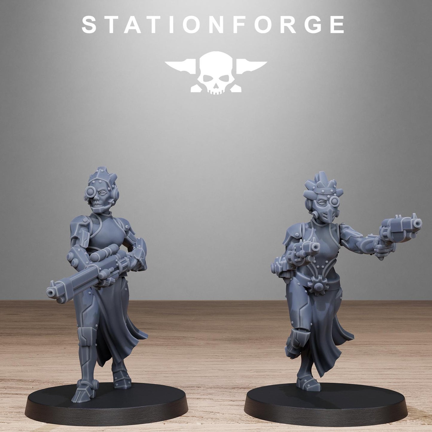 Station Forge Scavenger Sisters Infantry Proxy minitures Tabletop RPG Wargaming