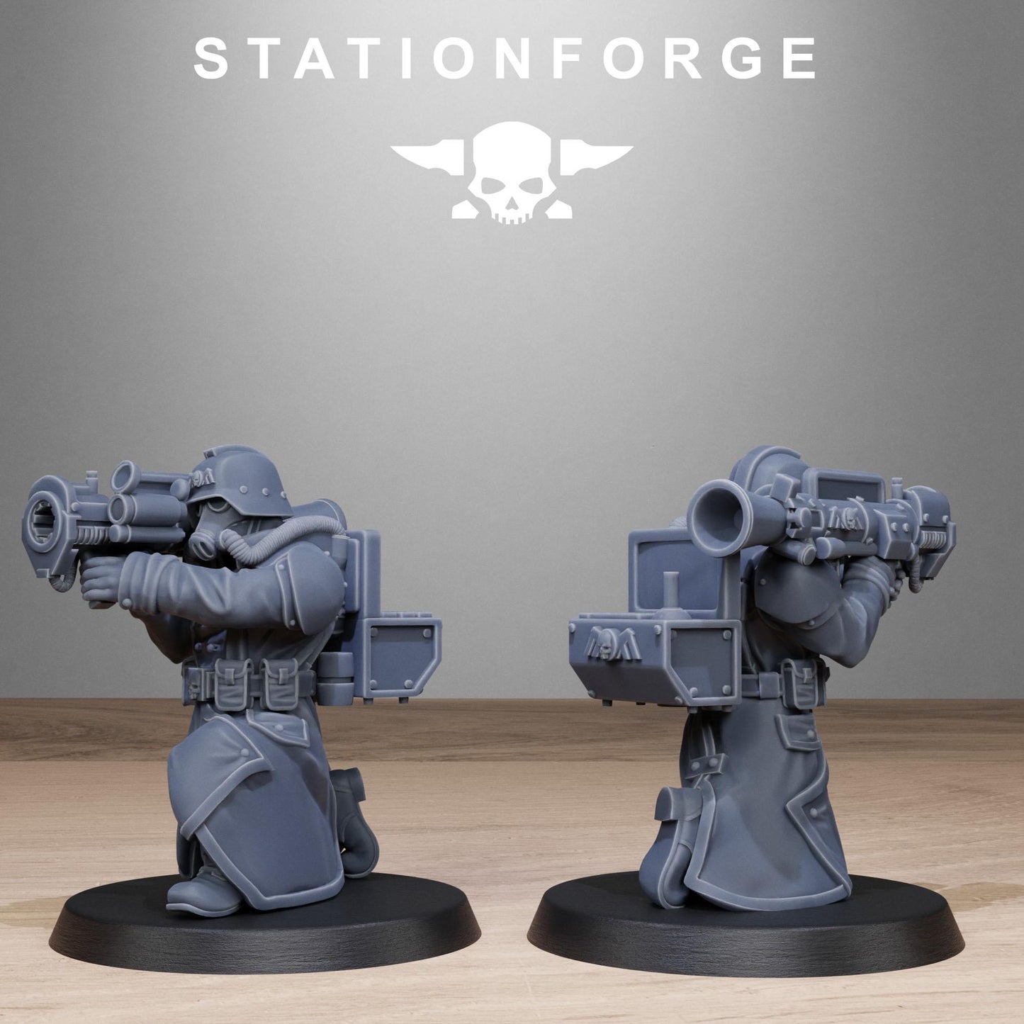 Station Forge GrimGuard_Rocketers 3d printed proxie Wargames