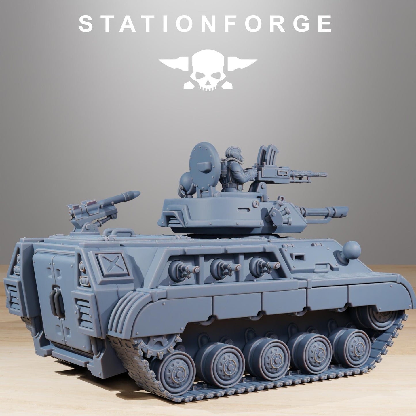 Station Forge GrimGuard Grimguard Support Tank 3d printed proxie Wargames