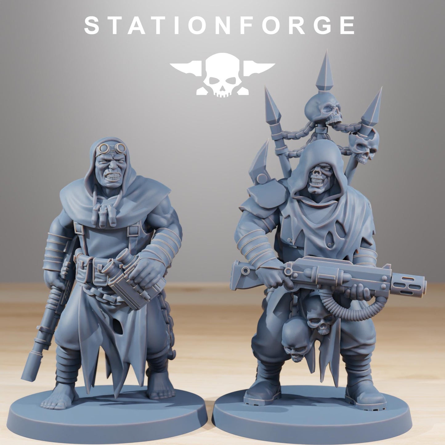 Station Forge Corrupted Guard Nomads Team Proxy 28mm minitures Tabletop RPG Wargaming