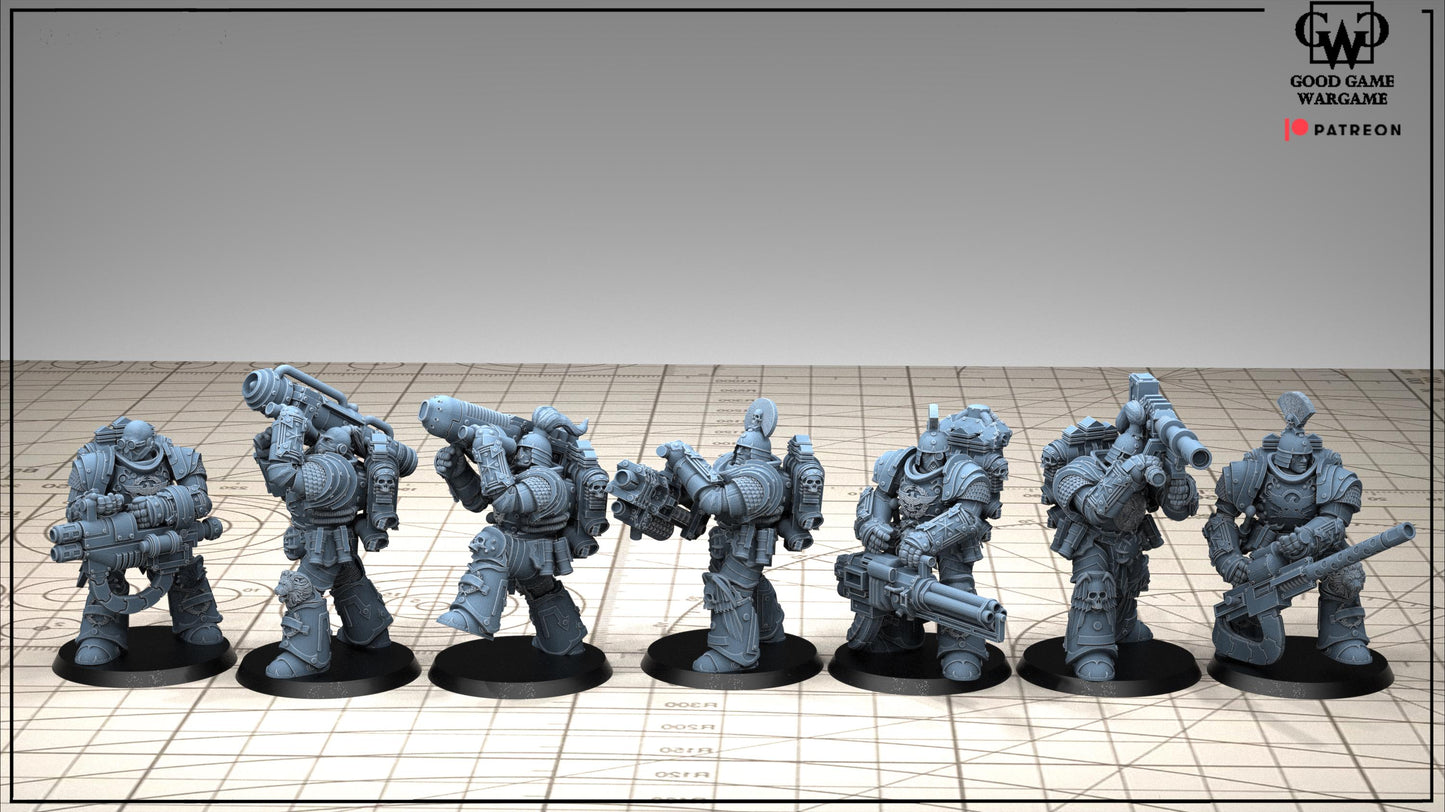Tonantis Warrior HSQ 2 Thunder Warriors SQ Melee Unit by GGW (5 figures supplied) prebuilt