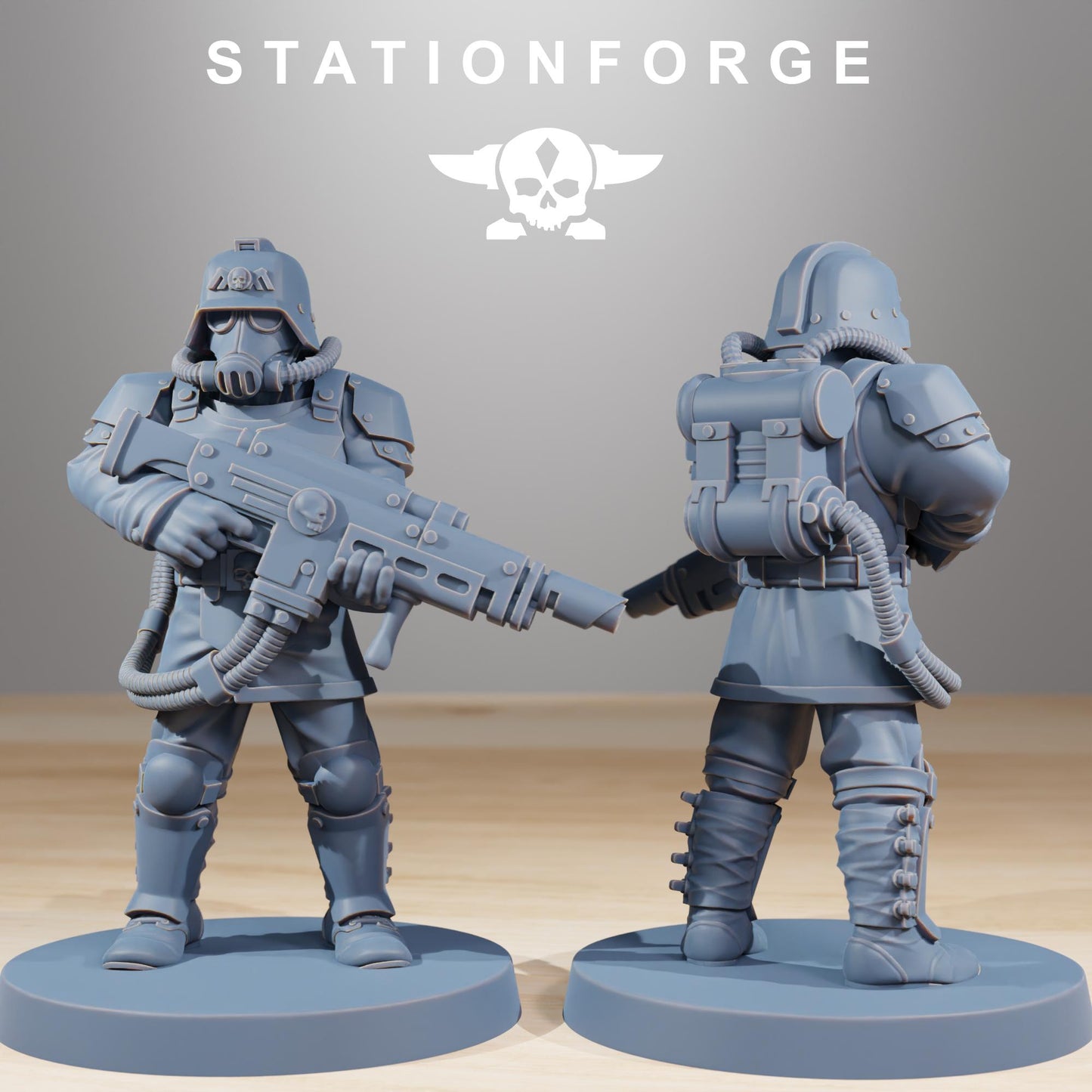 Station Forge Grimguard Commandos 3d printed proxie Wargames