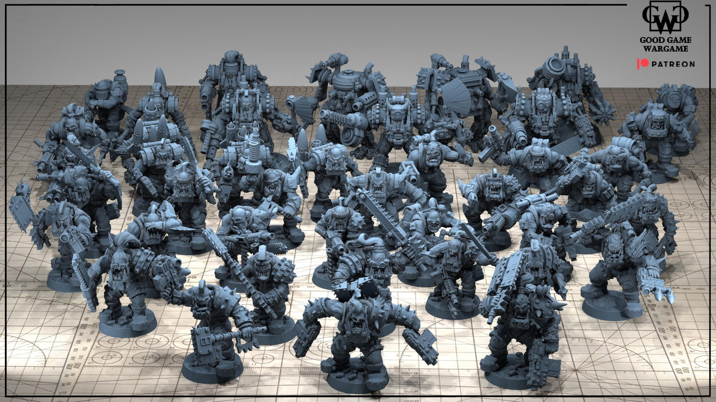 Ork Biga Tooth Boyz - Hsq Unit by GGW (2 figures supplied)
