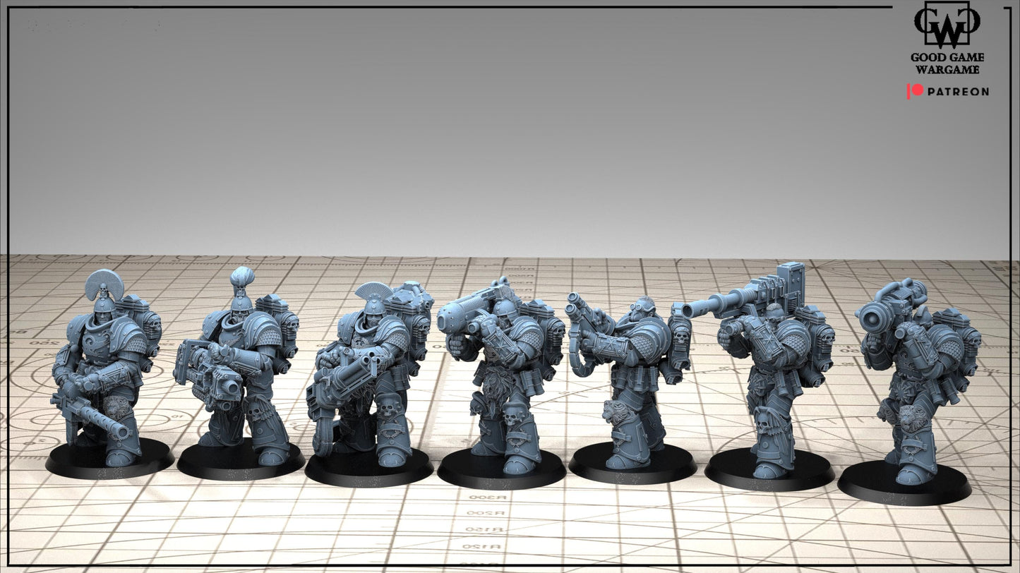 Tonantis Warrior HSQ 1 Thunder Warriors SQ Melee Unit by GGW (5 figures supplied) prebuilt