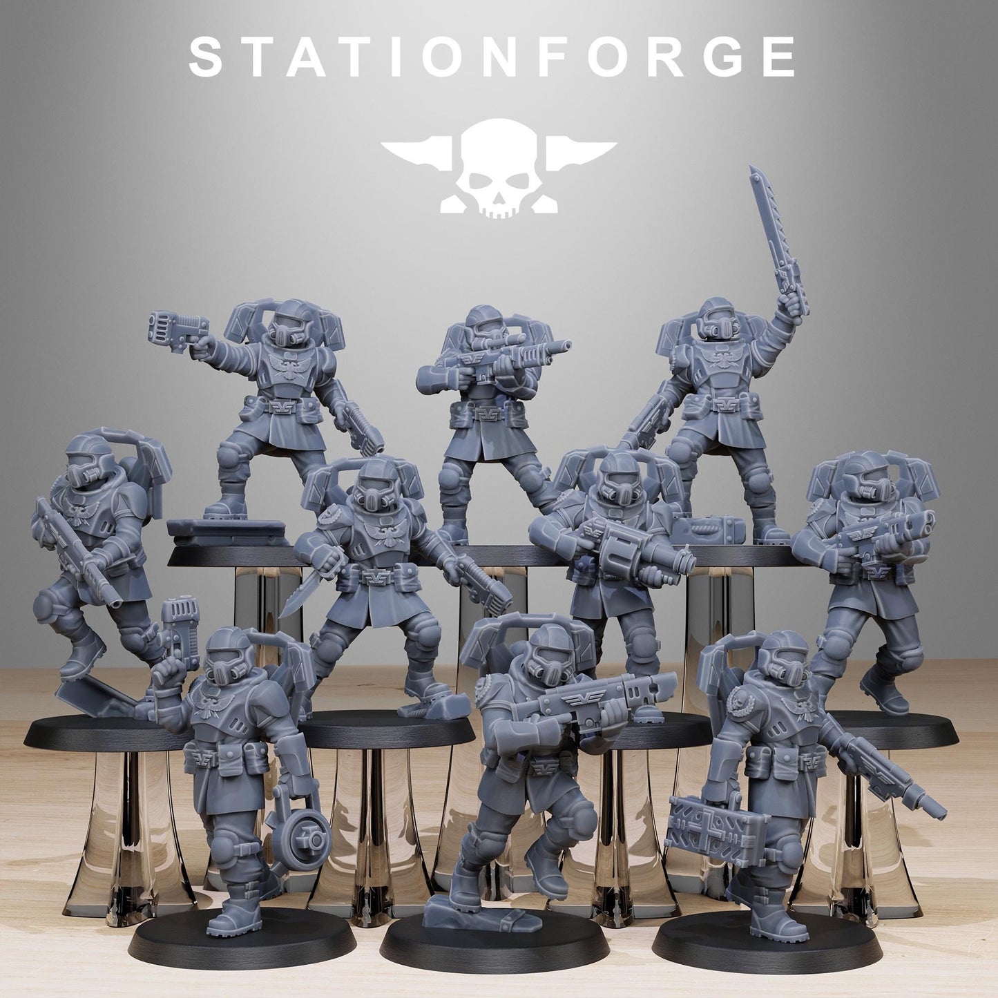 Station Forge Vaskar_Jump_Squad Proxy minitures Tabletop RPG Wargaming