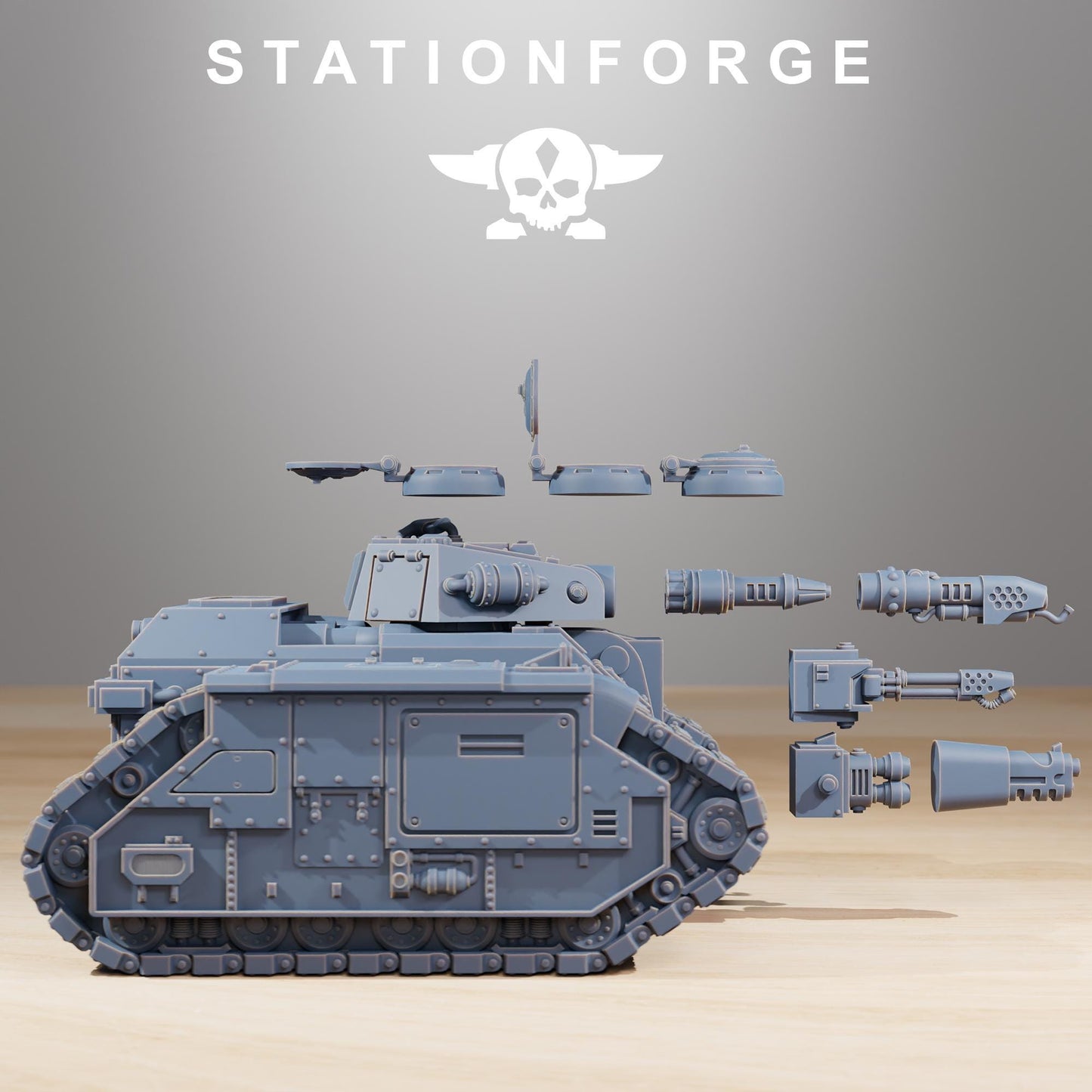 Station Forge GrimGuard Flame Tank 3d printed proxie Wargames