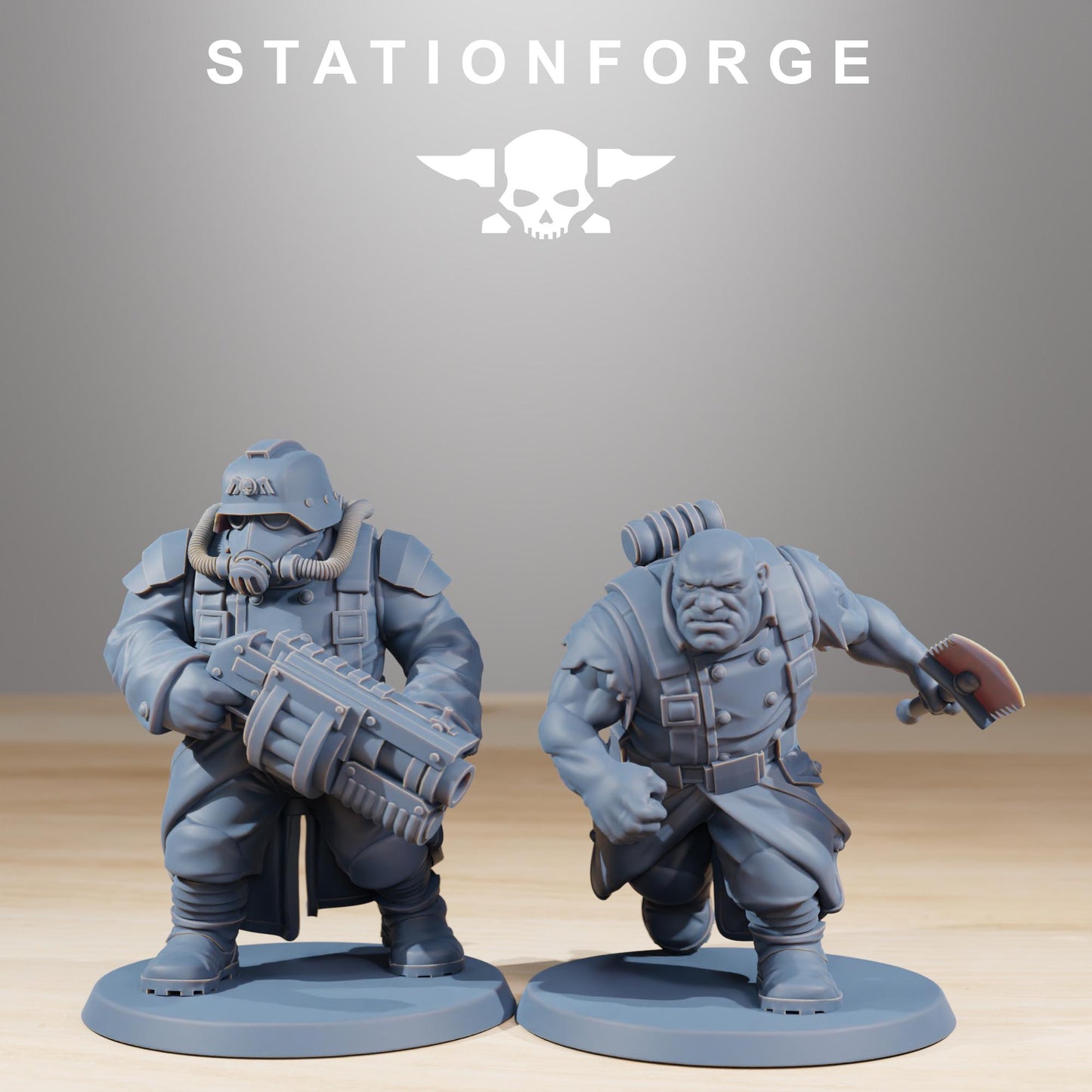 Station Forge GrimGuard GrimGuard Mutants 3d printed proxie Wargames