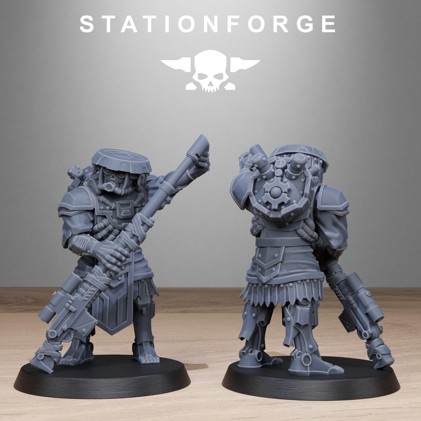 Station Forge Scavenger Snipers 3d printed proxie Wargames Minitures