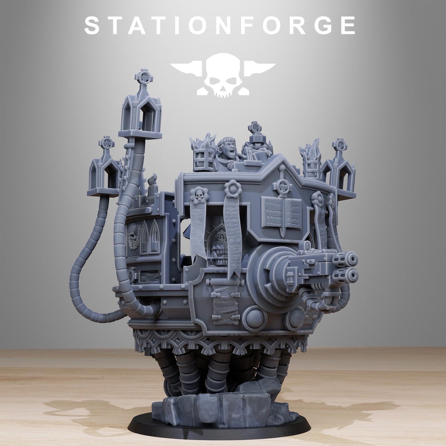 Station Forge Vodalites Pulpit 3d printed proxie Wargames